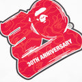 Bape 30 Th Anniversary Tee #2 - White/Red