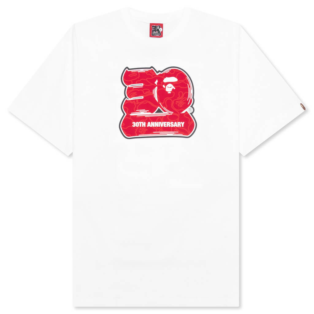 Bape 30 Th Anniversary Tee #2 - White/Red