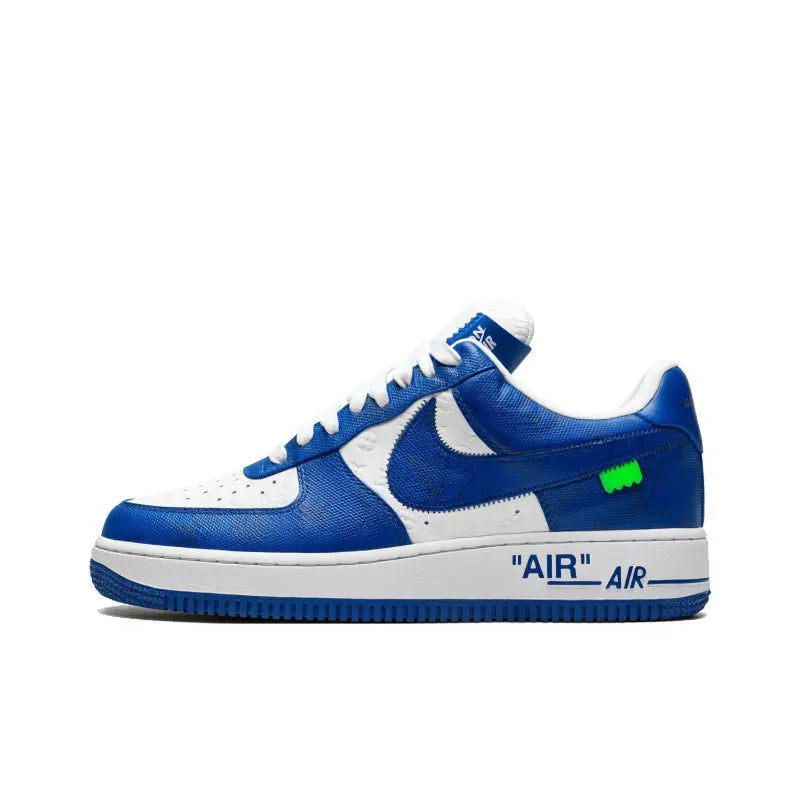 LOUIS VUITTON Nike Air Force 1 Low By Virgil Abloh White Royal