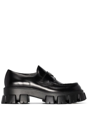 Prada
mocassins Monolith en cuir